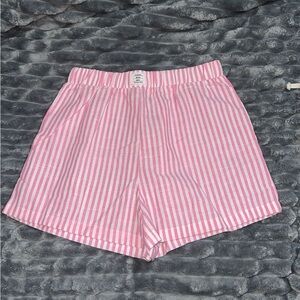 Pink and White Striped Shorts!